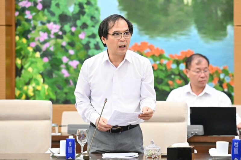 Tiến sĩ Tô Hoài Nam, Phó Chủ tịch thường trực kiêm Tổng thư ký Hiệp hội Doanh nghiệp nhỏ và vừa Việt Nam. Ảnh: Media Quốc hội