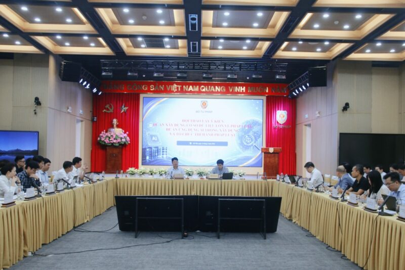 Bộ Tư pháp tổ chức Hội thảo lấy ý kiến Đề án Xây dựng Cơ sở dữ liệu lớn về pháp luật và Đề án Ứng dụng AI trong xây dựng và tổ chức thi hành pháp luật