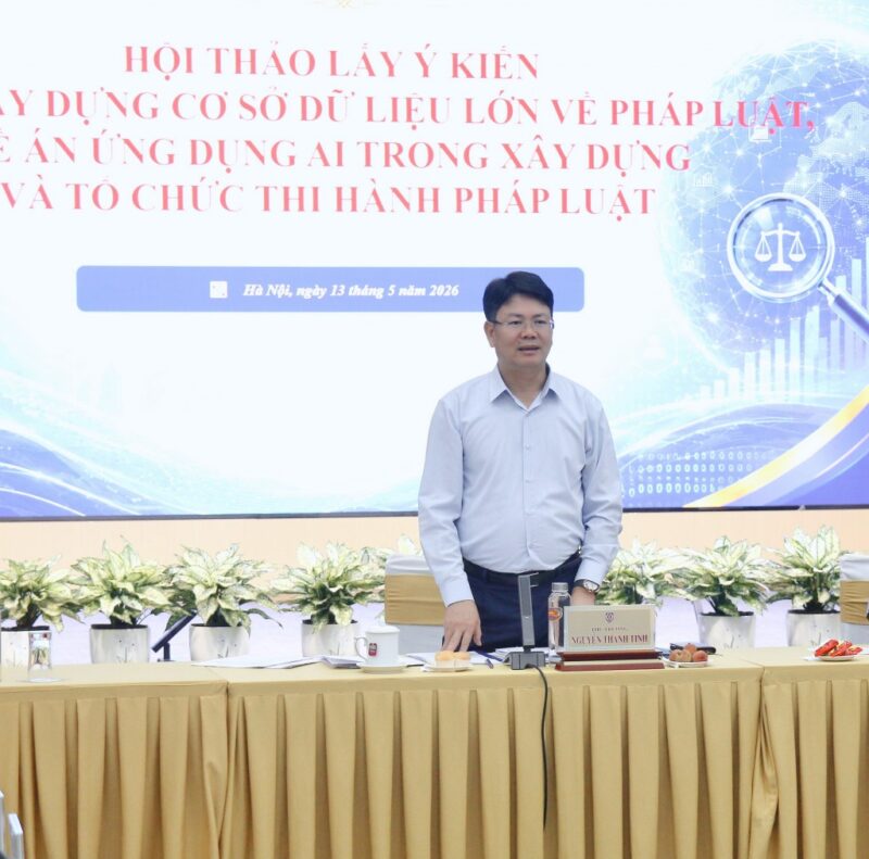 Thứ trưởng Bộ Tư pháp Nguyễn Thanh Tịnh phát biểu khai mạc Hội thảo